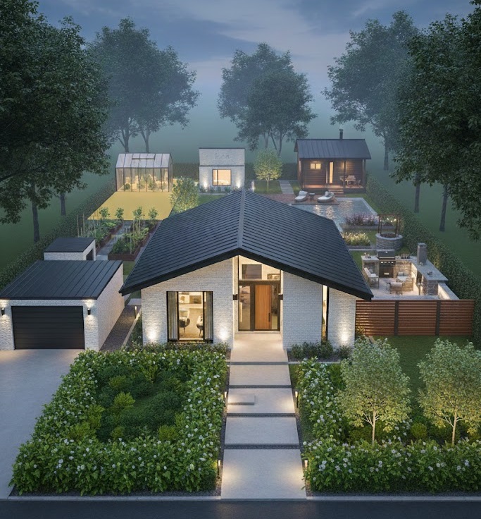 Экстерьерная визуализация участка