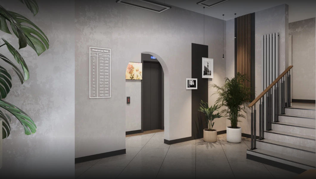 3Д дизайн подъезда