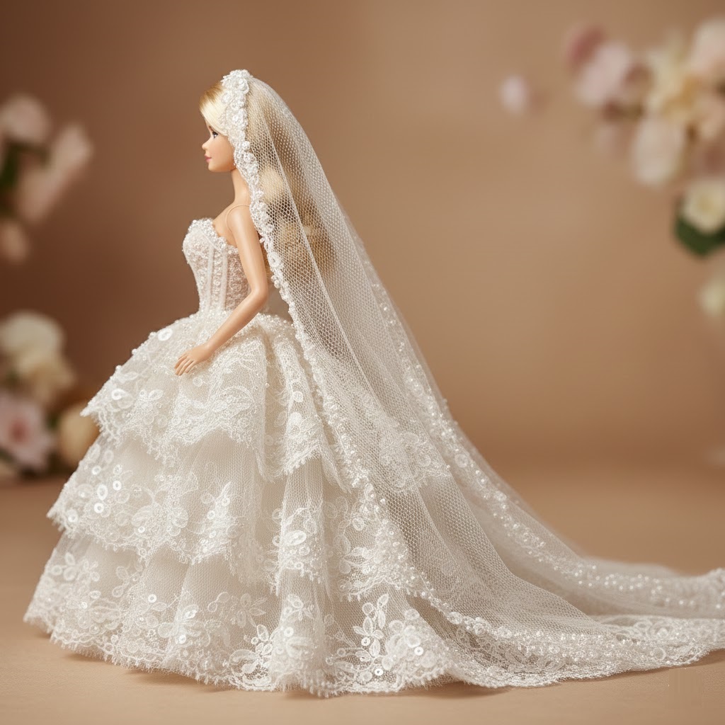 Свадебное платье для Barbie