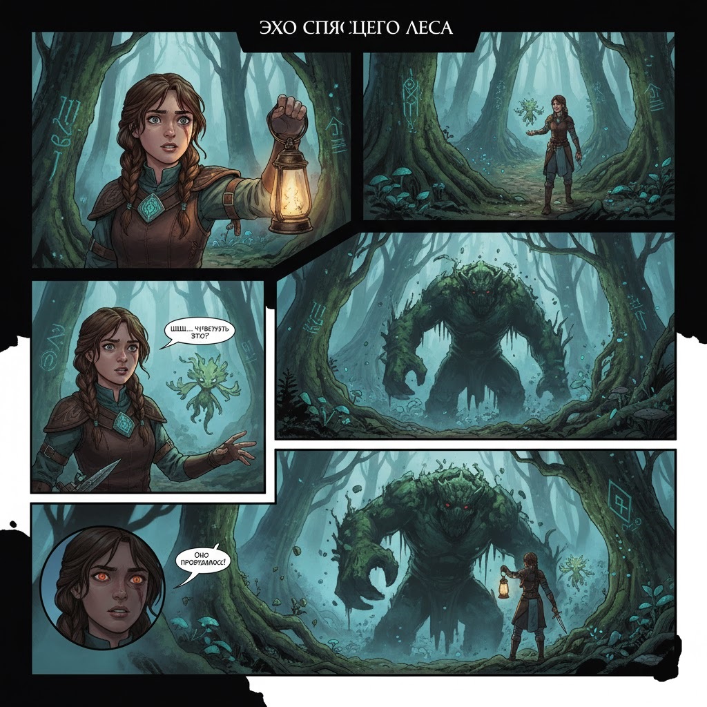 Комикс "Эхо спящего леса"