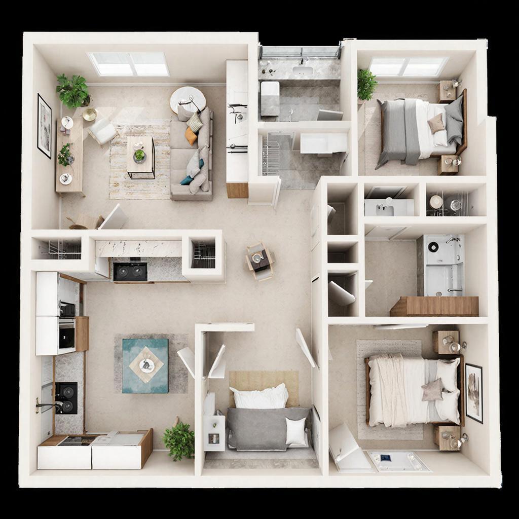 Дизайн 3к квартиры