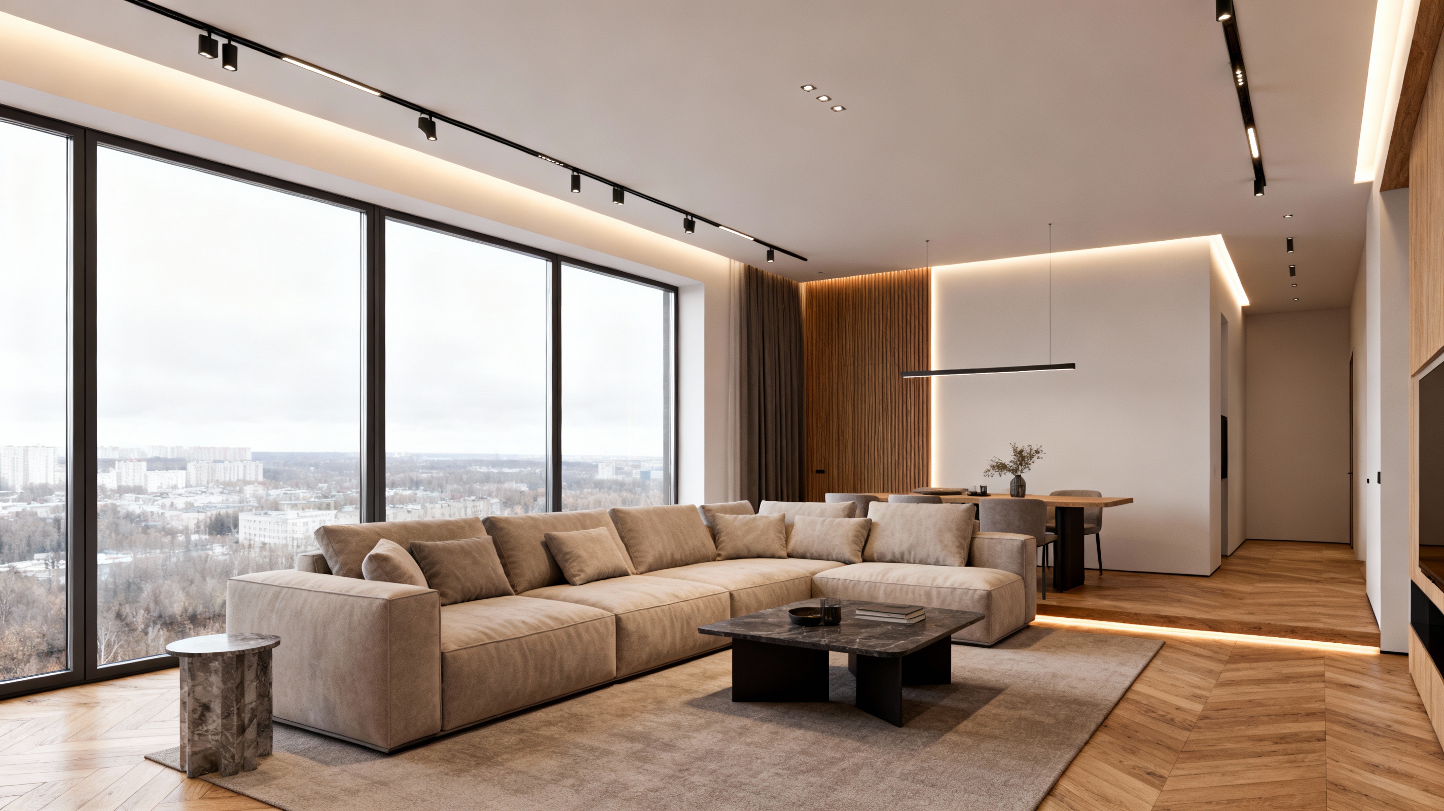 Современный интерьер для молодой семьи