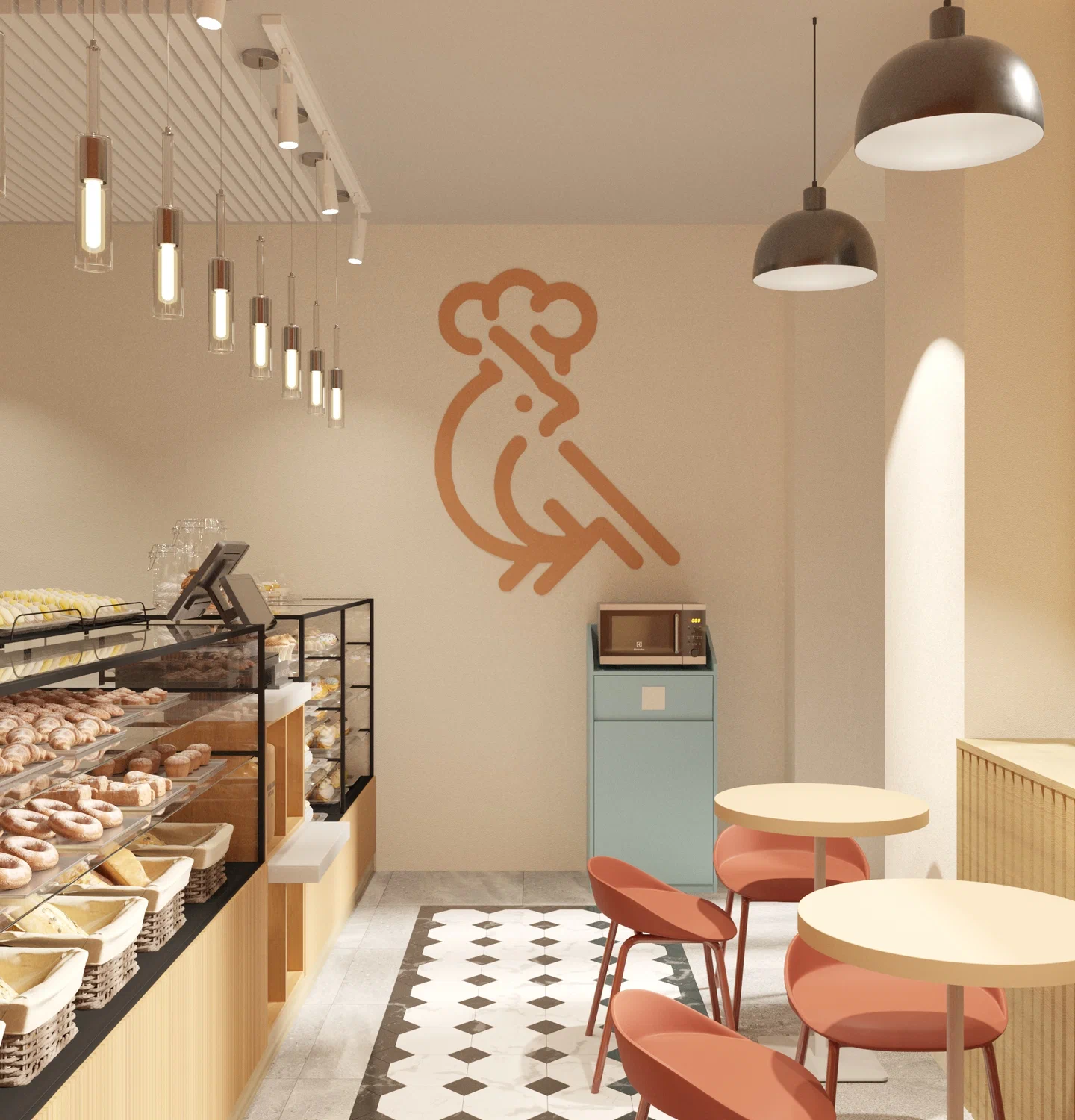 Дизайн проект для пекарни "лавка пирогов