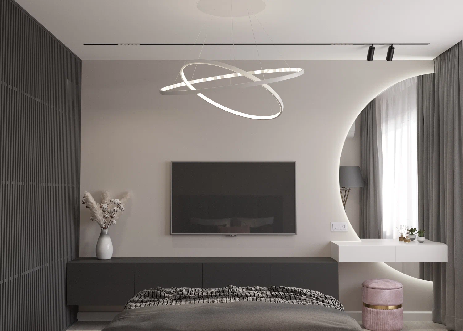 Дизайн проект квартиры для девушки.