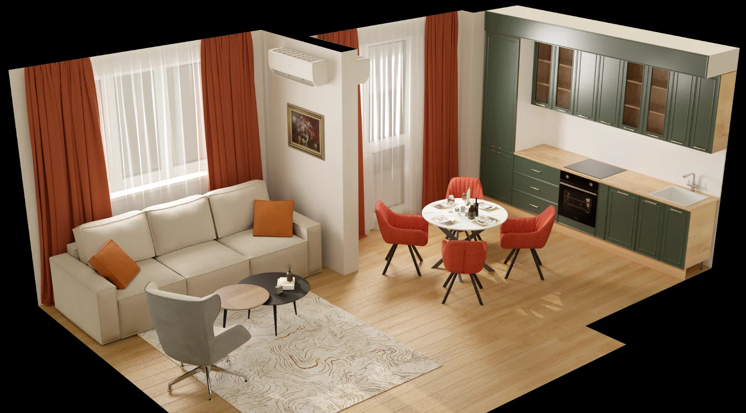 Дизайн квартиры в ЖК "Почтовый."