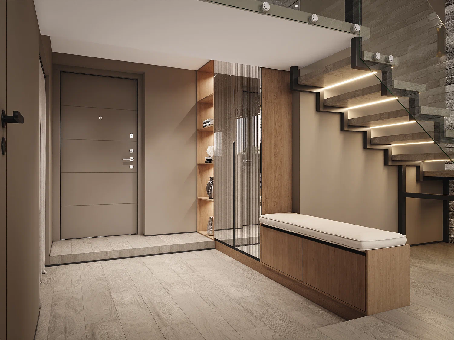 Визуализация проекта небольшой квартиры.