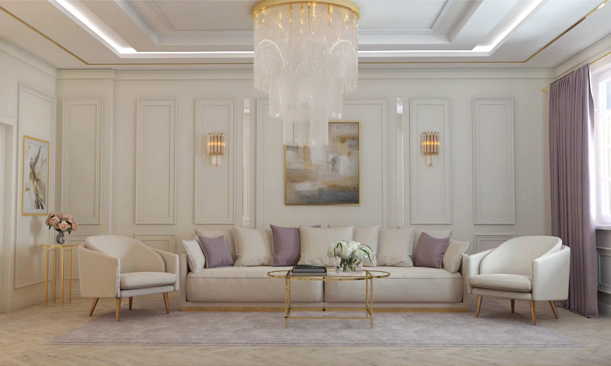 Гостиная в коттедже.