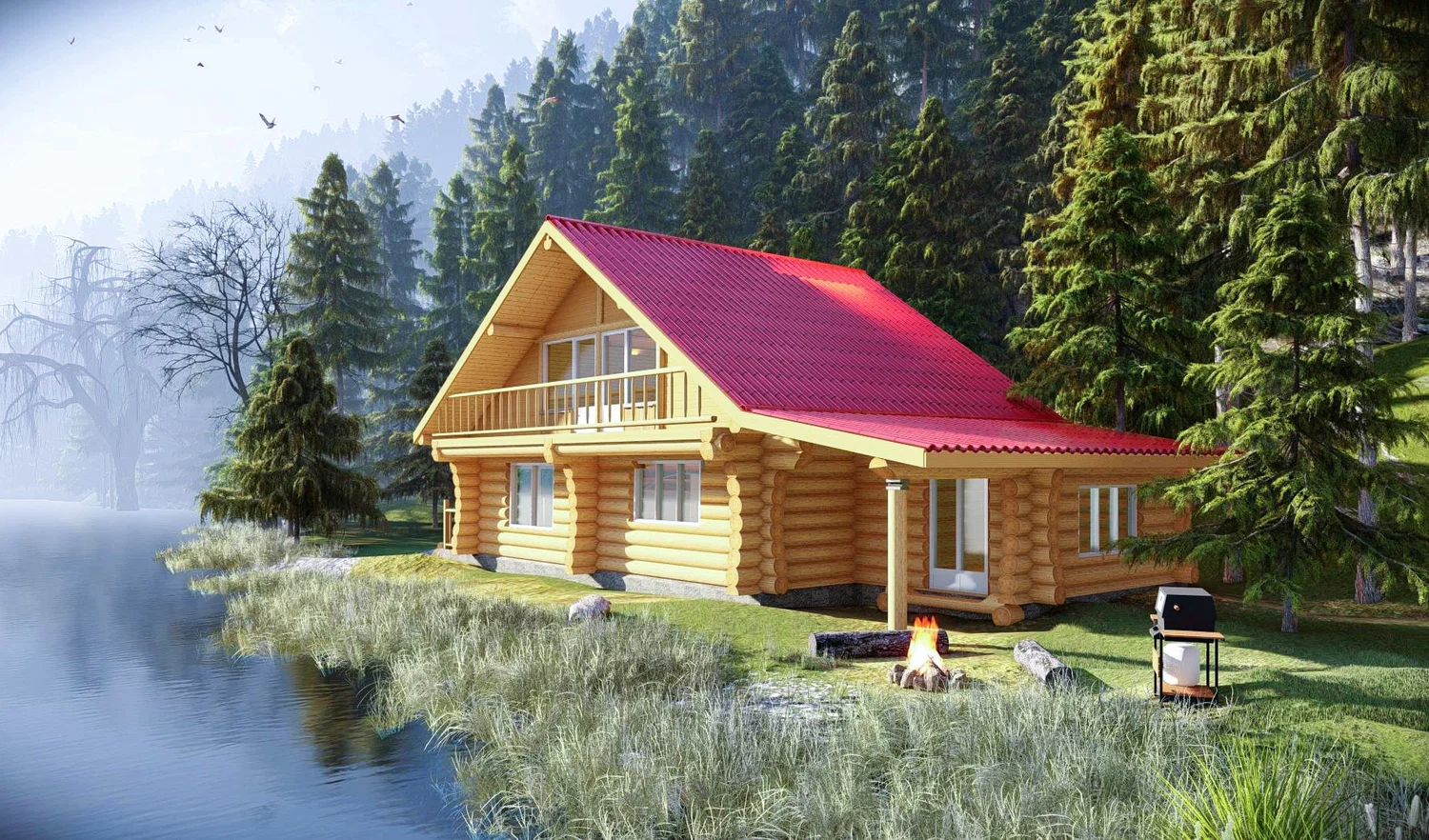 Бревенчатые дома