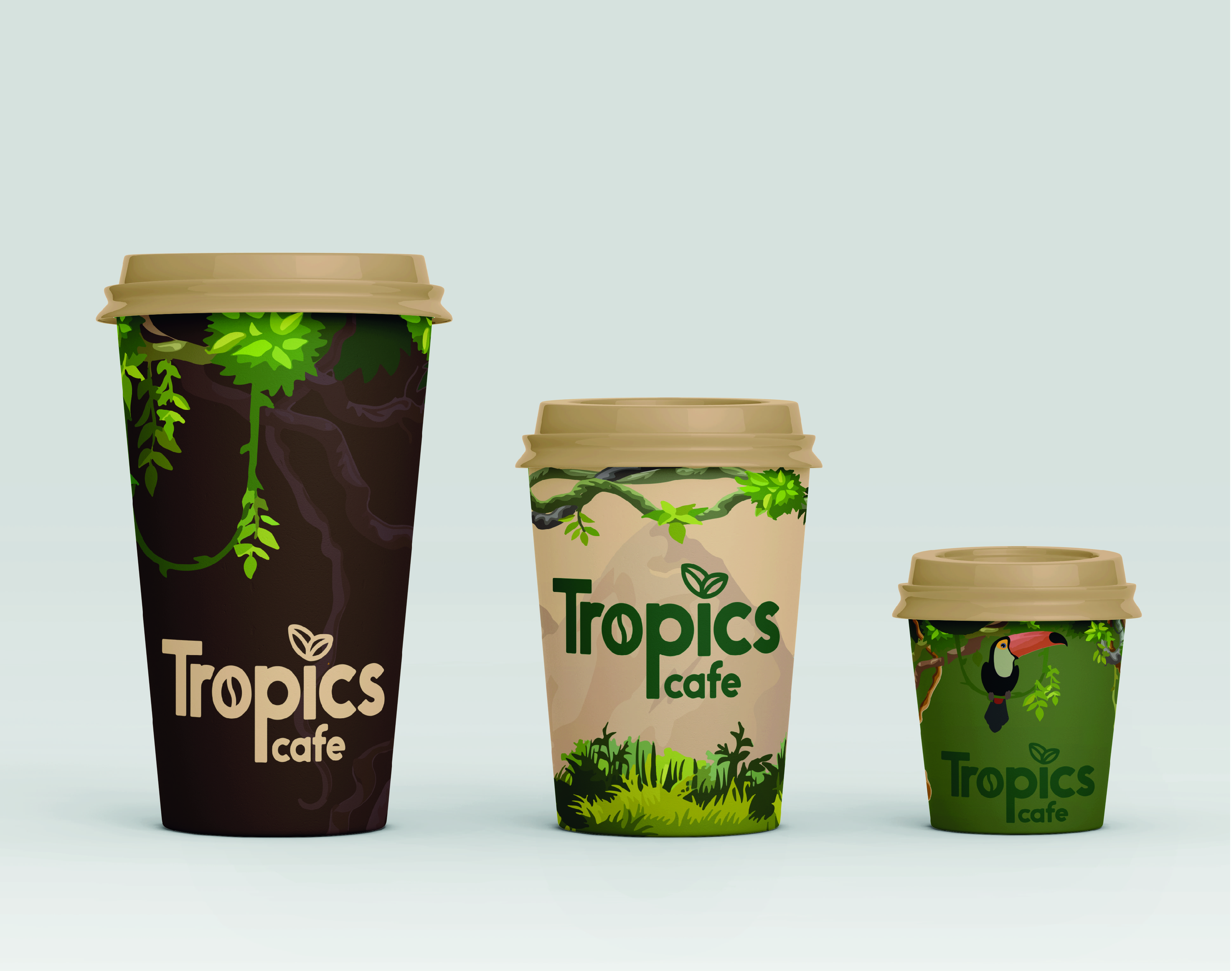 Дизайн стаканчиков для кофейни