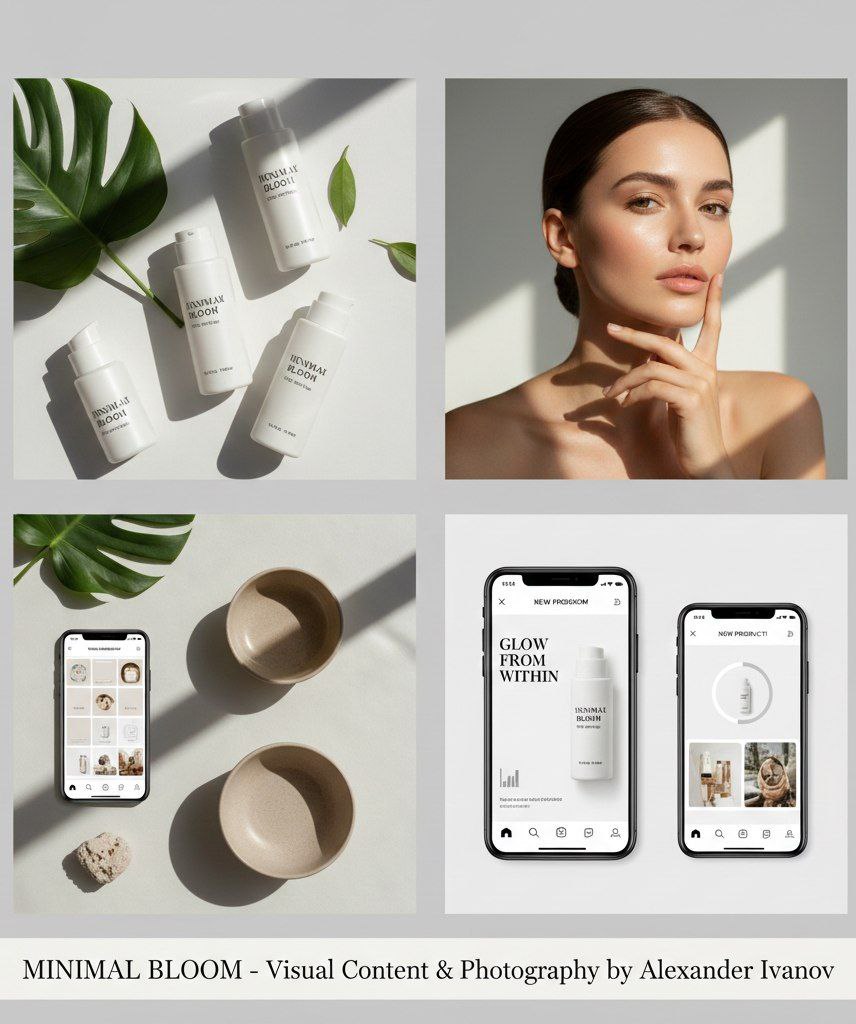 Minimal Bloom контент-план для бьюти-бре